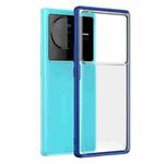 For vivo X80 Four-corner Shockproof TPU + PC Phone Case(Blue)