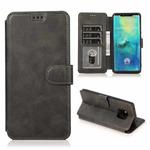 For Huawei Mate 20 Pro Shockproof PU + TPU Leather Phone Case(Black)