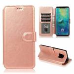 For Huawei Mate 20 Pro Shockproof PU + TPU Leather Phone Case(Rose Gold)