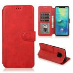 For Huawei Mate 20 Pro Shockproof PU + TPU Leather Phone Case(Red)