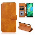 For Huawei nova 5 Shockproof PU + TPU Leather Phone Case(Khaki)