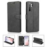For Huawei nova 7 SE Shockproof PU + TPU Leather Phone Case(Black)