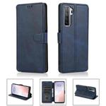 For Huawei nova 7 SE Shockproof PU + TPU Leather Phone Case(Blue)