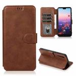 For Huawei P20 Pro Shockproof PU + TPU Leather Phone Case(Brown)