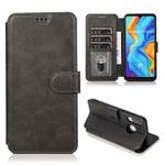 For Huawei P30 Lite Shockproof PU + TPU Leather Phone Case(Black)