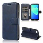 For Huawei Y5 2018 Shockproof PU + TPU Leather Phone Case(Blue)