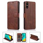 For Huawei Enjoy 10e Shockproof PU + TPU Leather Phone Case(Brown)