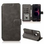 For Honor 8C Shockproof PU + TPU Leather Phone Case(Black)