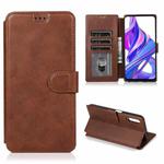 For Honor 9X Shockproof PU + TPU Leather Phone Case(Brown)