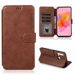 For Honor 9X Pro Shockproof PU + TPU Leather Phone Case(Brown)