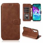For Honor 20 Shockproof PU + TPU Leather Phone Case(Brown)