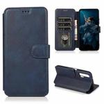 For Honor 20 Pro Shockproof PU + TPU Leather Phone Case(Blue)