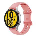 For Samsung Galaxy Watch4 Classic 42mm / Watch4 40mm Butterfly Buckle Silicone Watch Band(Pink)