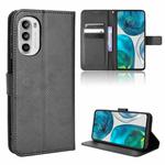 For Motorola Moto G52 4G Diamond Texture Leather Phone Case(Black)