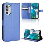 For Motorola Moto G52 4G Diamond Texture Leather Phone Case(Blue)
