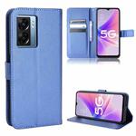 For OPPO A57 5G Diamond Texture Leather Phone Case(Blue)