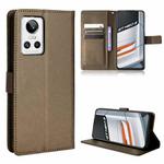 For OPPO Realme GT Neo3 Diamond Texture Leather Phone Case(Brown)