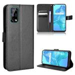 For OPPO Realme V5 5G / Q2 / 7 5G Diamond Texture Leather Phone Case(Black)