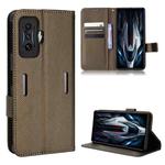 For Xiaomi Poco F4 GT / Redmi K50 Gaming Diamond Texture Leather Phone Case(Brown)