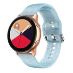 For Samsung Galaxy Watch4 40/44mm Silicone Watch Band(Blue Glitter)