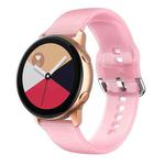 For Samsung Galaxy Watch4 40/44mm Silicone Watch Band(Luminous Pink)