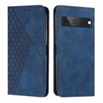 For Google Pixel 7 Diamond Splicing Skin Feel Magnetic Leather Phone Case(Blue)