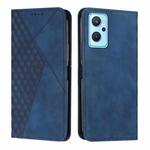 For OPPO Realme 9i/A36/A76/A96/K10 4G Diamond Splicing Skin Feel Magnetic Leather Phone Case(Blue)