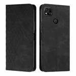 For Xiaomi Redmi 10A/Poco C31/Redmi 9C Diamond Splicing Skin Feel Magnetic Leather Phone Case(Black)