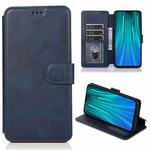 For Xiaomi Redmi Note 8 Pro Shockproof PU + TPU Leather Phone Case(Blue)