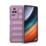 For Xiaomi Redmi K40S Magic Shield TPU + Flannel Phone Case(Purple)