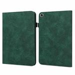 For Lenovo M10 Plus 10.6 3rd Gen 2022 Lace Flower Embossing Pattern Leather Tablet Case(Green)