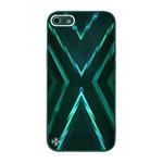 For iPhone SE 2022 / SE 2020 / 8 / 7 9XA Texture TPU + Tempered Glass Phone Case(Green)