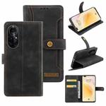 For Huawei nova 8 Pro 5G Copper Buckle Leather Phone Case(Black)