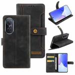 For Huawei nova 9 SE Copper Buckle Leather Phone Case(Black)