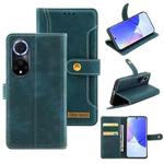 For Huawei nova 9 Copper Buckle Leather Phone Case(Green)