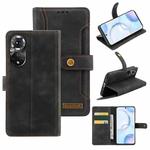 For Honor 50 Copper Buckle Leather Phone Case(Black)
