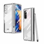 For Xiaomi Mi Mix Fold Full Body Electroplating Hinge Phone Case with Stylus(Silver)