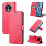 For U-Magic Enjoy 50 Plus AZNS Sheepskin Texture Flip Leather Phone Case(Red)