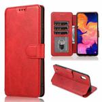 For Samsung Galaxy A40 Shockproof PU + TPU Leather Phone Case(Red)