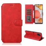 For Samsung Galaxy A42 5G Shockproof PU + TPU Leather Phone Case(Red)