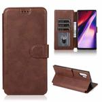 For Samsung Galaxy Note10+ Shockproof PU + TPU Leather Phone Case(Brown)