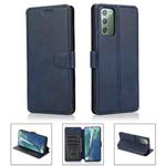 For Samsung Galaxy Note20 Shockproof PU + TPU Leather Phone Case(Blue)