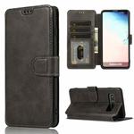 For Samsung Galaxy S10+ Shockproof PU + TPU Leather Phone Case(Black)