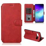 For Samsung Galaxy S10 5G Shockproof PU + TPU Leather Phone Case(Red)