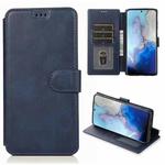 For Samsung Galaxy S20 Ultra Shockproof PU + TPU Leather Phone Case(Blue)