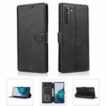 For Samsung Galaxy S21+ 5G Shockproof PU + TPU Leather Phone Case(Black)