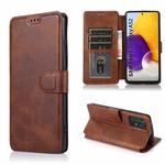 For Samsung Galaxy A52 5G / 4G Shockproof PU + TPU Leather Phone Case(Brown)