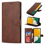 For Samsung Galaxy A13 5G Shockproof PU + TPU Leather Phone Case(Brown)