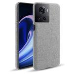 For OnePlus Ace Cloth Texture PC + Nylon Back Phone Case(Light Grey)