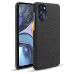For Motorola Moto G 5G 2022 Cloth Texture PC + Nylon Back Phone Case(Black)